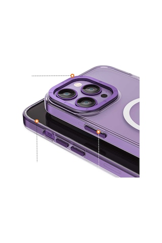 YoungKit Apple Uyumlu iPhone 14 Pro Max Kılıf Magsafe Şarj Özellikli Youngkit Coloured Glaze Serisi Kapak Youngkit-10133