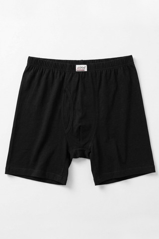 Öts Erkek %100 Pamuk Boxer Süprem Premium Günlük Kullanım 2620 Siyah