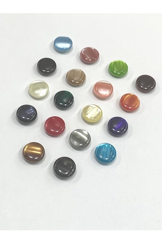 Bluz Düğmesi/ Sedefli Bluz Düğmesi / 1,2 Cm / 10 Adet / 2882 / - Gri