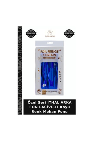 Özel Seri İthal Arka Fon Lacivert Koyu Renk Mekan Fonu