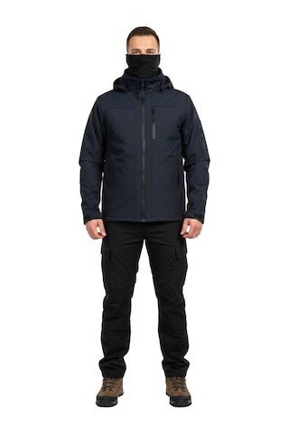 Mysia Outdoor Lacivert Soft Shell Mont İçi Polarlı Lacivert