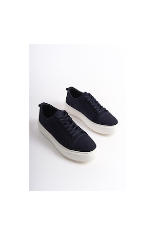 Mubiano Hakiki Deri Mbnbkm3-lcv Erkek Nubuk Lacivert Sneaker & Spor Ayakkabı Lacivert