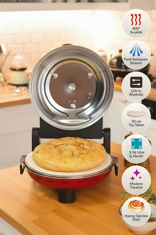 Dr.maya Pro Plus 1400 W Taş Fırın Pizza Makinesi