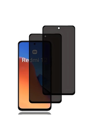 Logis Xiaomi Redmi 12 Tam Kaplayan Hayalet Ekran Koruyucu Cam