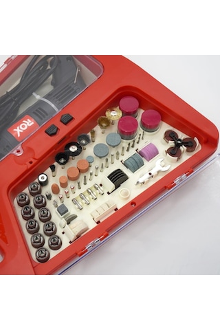 1001Alet Rox 0074 Mini Taşlama Gravür Makinası Hobi Seti 210 Parça
