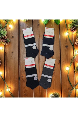 Erkek Kısa Dikişsiz Premium Series Çorap 12'li Ve 6'lı Siyah