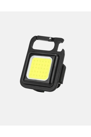 Şarjlı Cob Led Anahtarlık Fener - 4 Modlu, Manyetik Ve Katlanabilir Standlı Yeni Nesil