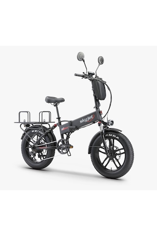 Skyjet Gtııı Pro 1000w Elektrikli Bisiklet Ayna Çanta Ve El Gazı Hediyeli Siyah