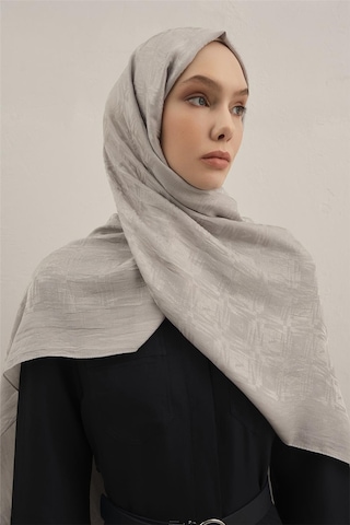 Armine Lyocell Naia Kare Monogram Şal 6 23 Gri