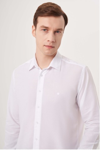 Bisse Erkek Regular Fit Spor Gömlek Beyaz Gm23y231089 D01 Beyaz