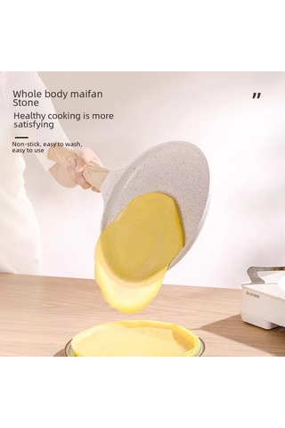 Youmex 20cm 6 İnç Bej Saçma Teflon Kapaklı Pişirme Tenceresı - Yağsız, Kolay Temizlenir, Çok Fonksıyonlu Ev Ve Profesyonel Mutfaklar İçin Diğer