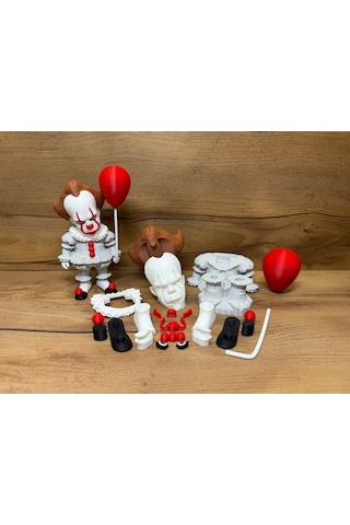 Pennywise Palyaço Figür Demonte 3d Baskı Model