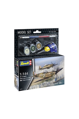 Revell Model Set Uçak Spitfire Mk.ıa Hurricane Mk.ı 63771
