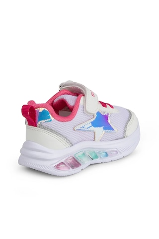 Buckhead Star Kız Çocuk Spor Ayakkabı Buck4468 Beyaz - Açık Pembe - Açık Gri