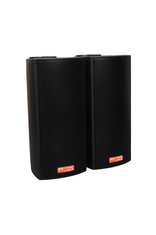 Magicvoice Mv-19 2x7.5 Cm 40 Watt Komütatörlü Hat Trafolu Siyah Sütun Hoparlör 2 Li Takım
