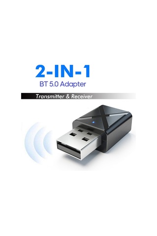 Yaleker Kn320 Bt5.0 Bluetooth Verici-alıcı 2-in-1 Kablosuz Ses Adaptörü, 10m Menzil, Taşınabilir, A2dp Desteği