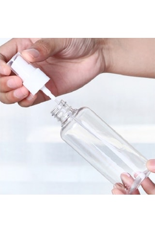 100 Adet - 100Ml Plastik Boş Şeffaf Sprey Şişe