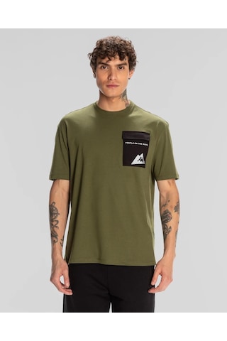Kappa Maska Erkek T-shirt-haki Haki