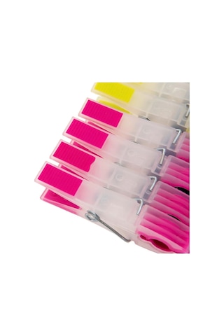 12'li Silikon Mandal Çamaşır Mandalı İz Yapmaz Mandal Yaylı Mandal İz Bırakmaz Mandal Paslanmaz Renkli