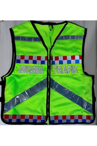 Yeni Model Jandarma Trafik Yeleği 1.Sınıf Yansıtıcı Reflektor Kul