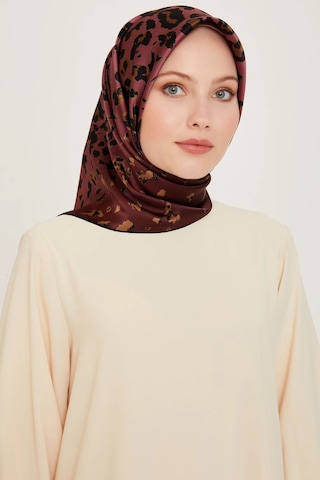 Armine Nostalji Serisi Sura İpek Eşarp 9249ds 53-koyu Pudra-siyah