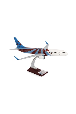 ZekUpp - Maket Uçak - Boeing 737-800 1/100 - BORDO MAVİ TARAFTAR Özel Tasarım Model Uçak