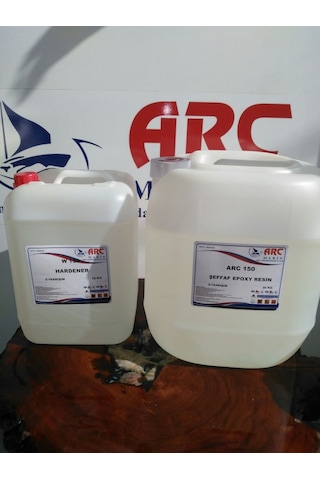 Arc 150N Ultra Şeffaf Döküm TipiParlak Epoksi Reçine25 Kg Set