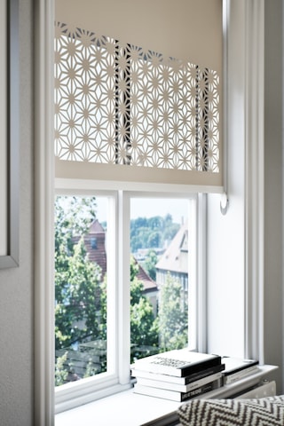 Neya Lazer Kesim Mat Stor Perde, Lazer Kesimli Klasik Serisi, C-181003 Açık Kahverengi