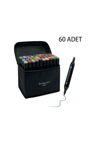 Dodocool 60 Li Çift Uçlu Touch Marker Art Tasarım Kalem Seti İthal Ürün