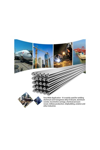 Kangvka Alüminyum Kaynak Tel 380-400 C Düşük Sıcaklık, Toz Gerektirmeyen Magnezyum İçli, 2.0mmx500mm, 50 Adet