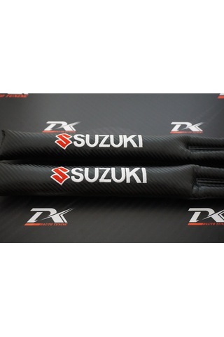 Suzuki Logo Karbon Desen Koltuk Arası Fitili 2 Li Set New Style