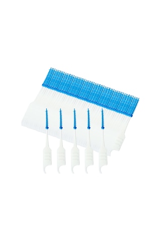 Skycity Mouth Cleaning Silikon Telli Diş Arası Fırça - 400 Adet Mavi Paket - Derin Temizleme, Kolay Kullanım