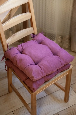 Slavıca Sandalyeye Takılan Bağcıklı Kare Yastık 40x40cm 363124952 Şarap Rengi