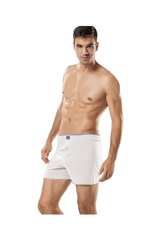 Tutku 9'Lu Paket Düğmeli Erkek Boxer Şort Boxer