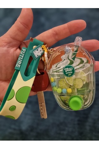 Tatil Yaz Temalı - Bardakta Meyveli Kokteyl Hazırlama Oyun Anahtarlık - Limonata