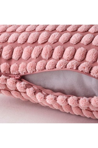 Kırlent Kılıfı Açık Pembe Renk MeridyenDukkan 50x50 Puantiye Temalı Ev Tekstili