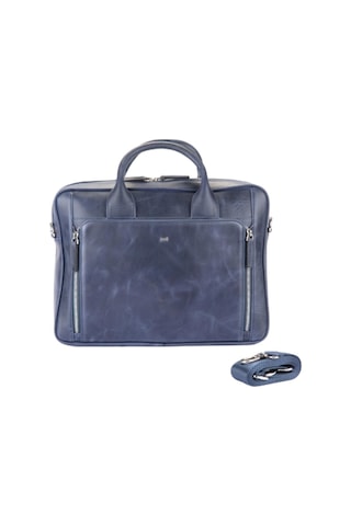 Hakiki Deri Evrak Çanta Lacivert 827-24-119785 Siyah