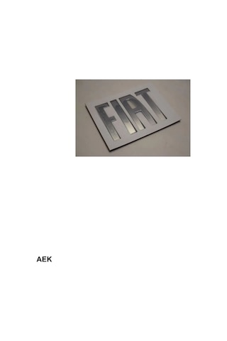 Fiat Fiorino Doblo Ön Panjur Arması - Amblemi - Ön Kaput Fiat Yazısı 155302707 Eta1005-5373