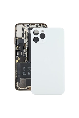 Apple Uyumlu iPhone 12 Pro Max İçin Pil Arka Kapağı Beyaz Beyaz