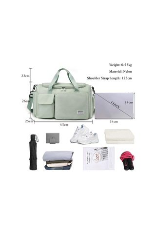 Kadın Ve Erkek İçin Seyahat Çantası, Spor Çantası, Katlanabilir, Mavi