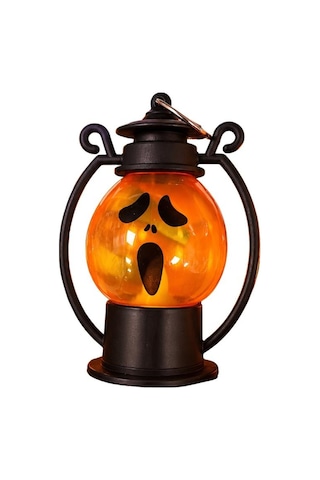 Halloween Cadılar Bayramı Hayalet Yüzlü Işıklı Mini Fener Tüm Yaşlar