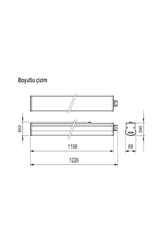 Philips 40W Suya Dayanıklı Dolap Altı Led Bant Armatür Polikarbon Beyaz