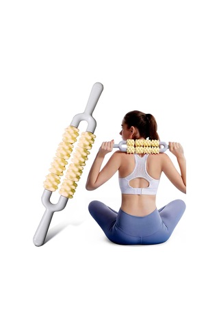 Homyl Egzersiz, Egzersiz Ve Koşu Için Masaj Silindiri Çubuk Sarı