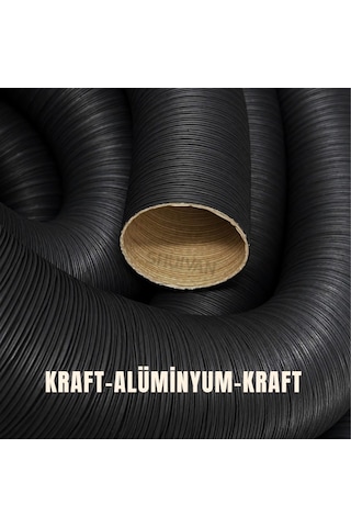 Shuıvan Webasto Tipi Isıtıcı 75mm Hava Hortumu Kraft 1 Metre-2073 Çok Renkli