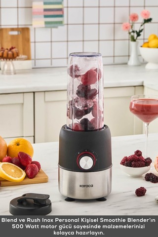 Karaca Blend Ve Rush Inox 500 W Personal Kişisel Smoothie Blender