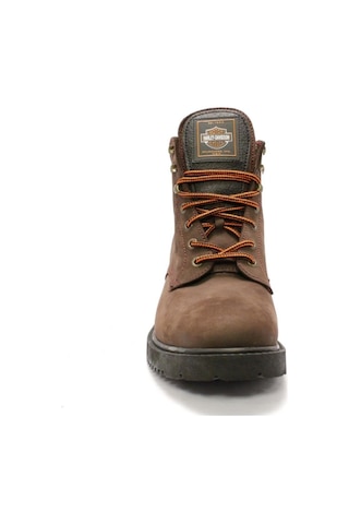 Harley Davidson 556 Mid Dark Brown Nubuk Erkek Bot