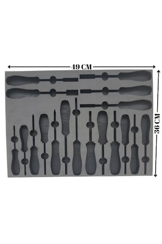 Rico Tornavida Takımları Uyumlu Eva Sünger Organizer Düz - Yıldı