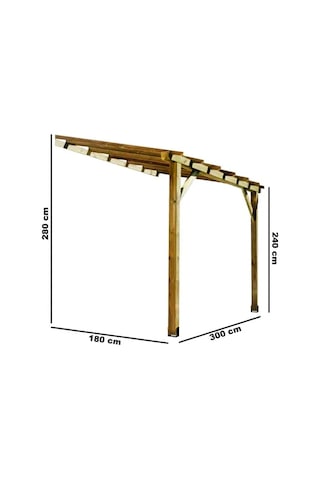 Ahşap Sundurma Çardak Gölgelik Bahçe Pergola Tente