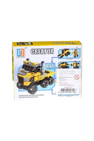 Kzl-123-75 Kızılkaya. City İnşaat Yapı Blok Seti 43 Parça.