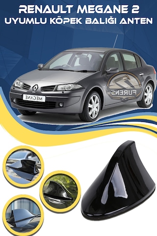 Renault Megane 2 Uyumlu Oto Balık Sırtı Anten Elektrikli Köpekbalığı Balina Tavan Anten